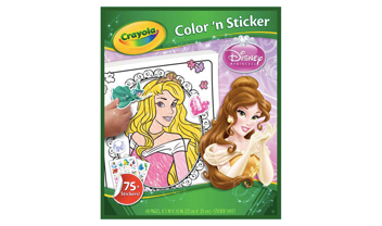 disney princesses sticker color