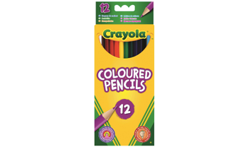 12 colored pencils triangular