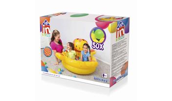 Up, In & Over™     44" x 39" x 24"/1.11m x 98cm x 61.5cm Lion Ball Pit