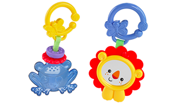 Lion Mirror, Frog Teether